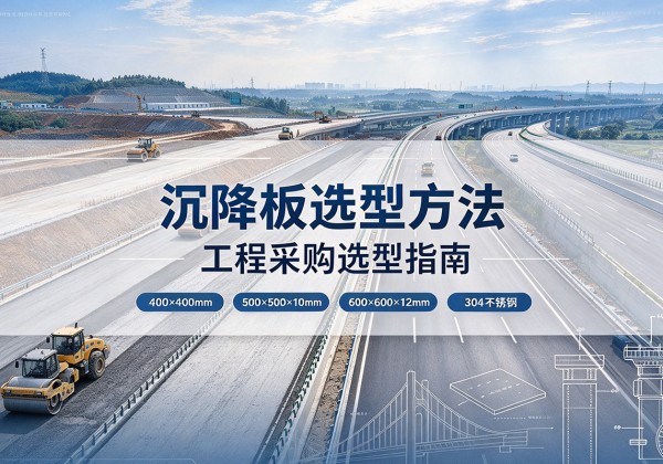 新源沉降板选择方法
